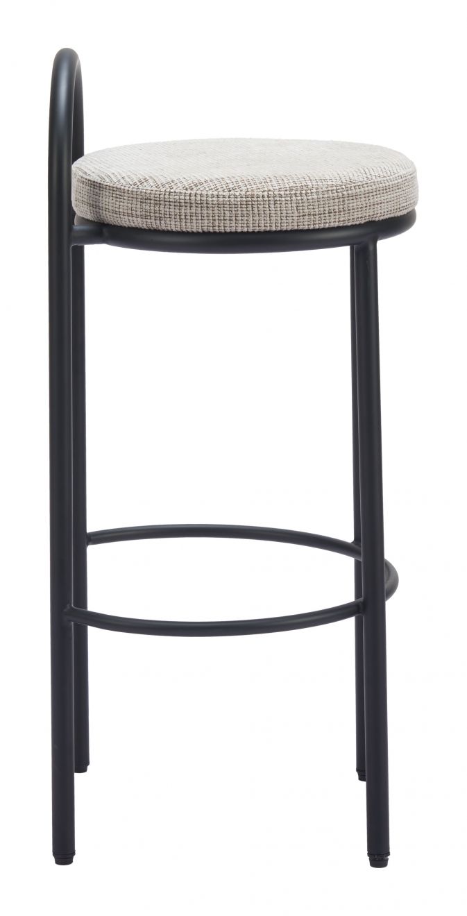 Sisal Chenille Fabric Barstool 2PC