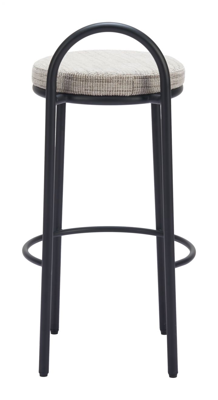 Sisal Chenille Fabric Barstool 2PC