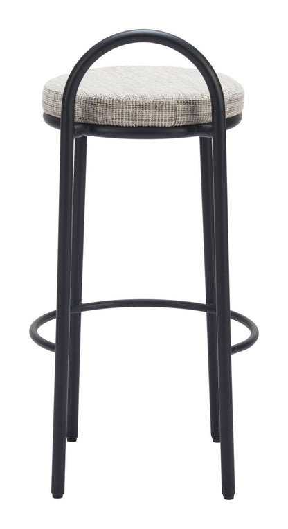 Sisal Chenille Fabric Barstool 2PC