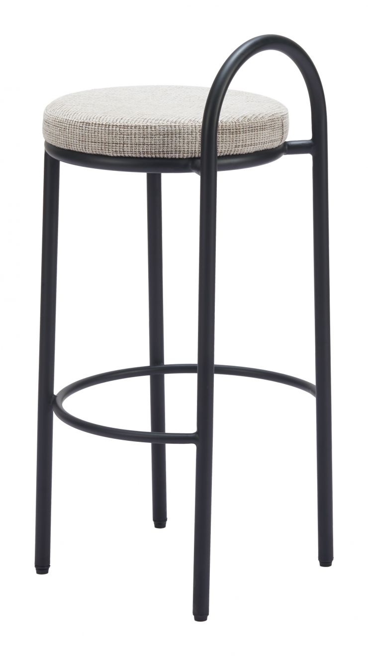 Sisal Chenille Fabric Barstool 2PC