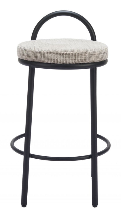 Sisal Chenille Fabric Counter Stool 2PC