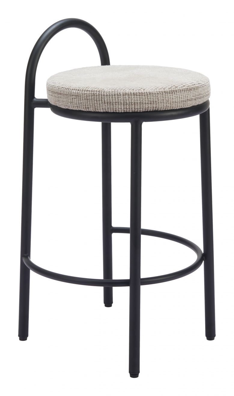 Sisal Chenille Fabric Counter Stool 2PC