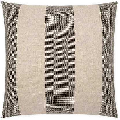 Skippy Ebony Stripes Black Large Throw Pillow Insert