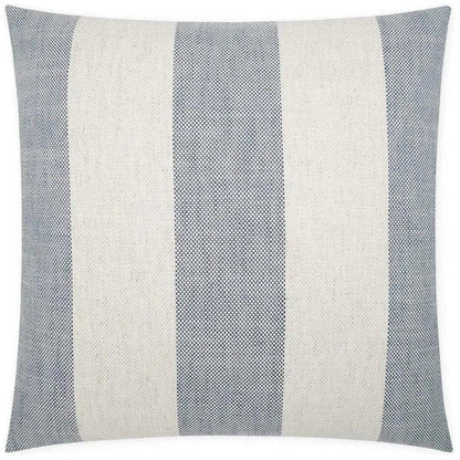 Skippy Harbor Stripes Blue Large Throw Pillow Insert