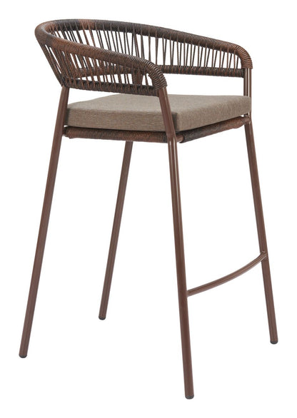 Skye Olefin Fabric Outdoor Barstool 2PC