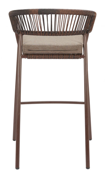 Skye Olefin Fabric Outdoor Barstool 2PC