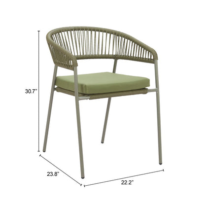 Skye Olefin Fabric Outdoor Dining Chair 2PC