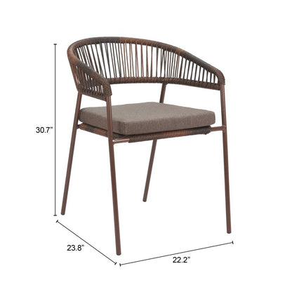 Skye Olefin Fabric Outdoor Dining Chair 2PC