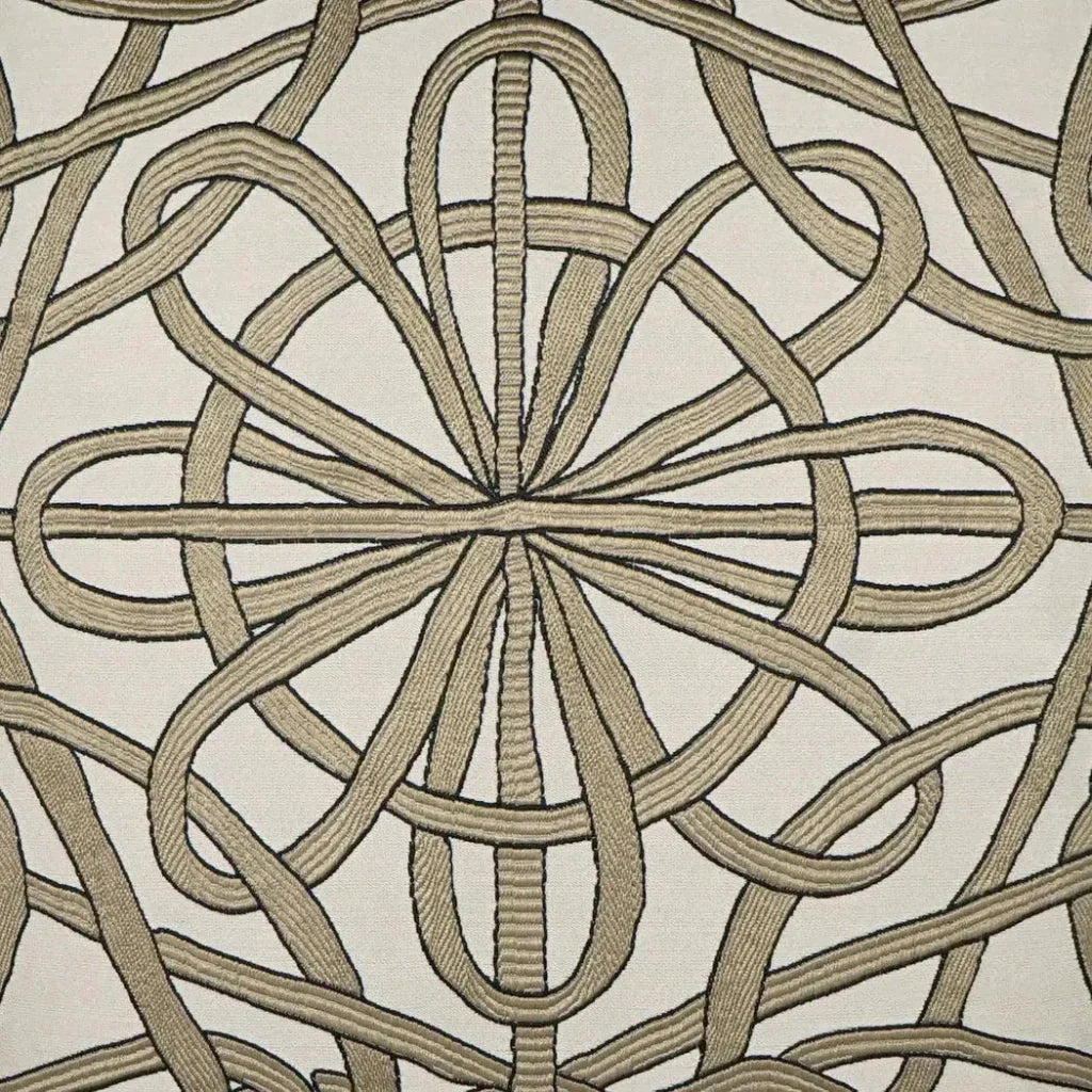 Slip Knot Taupe Gold Large Throw Pillow Insert