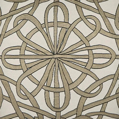 Slip Knot Taupe Gold Large Throw Pillow Insert