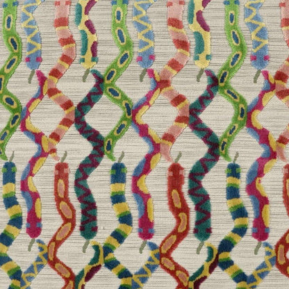Slither Handmade Cotton Throw Pillow