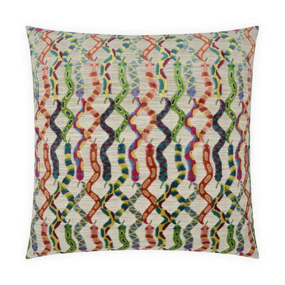 Slither Handmade Cotton Throw Pillow