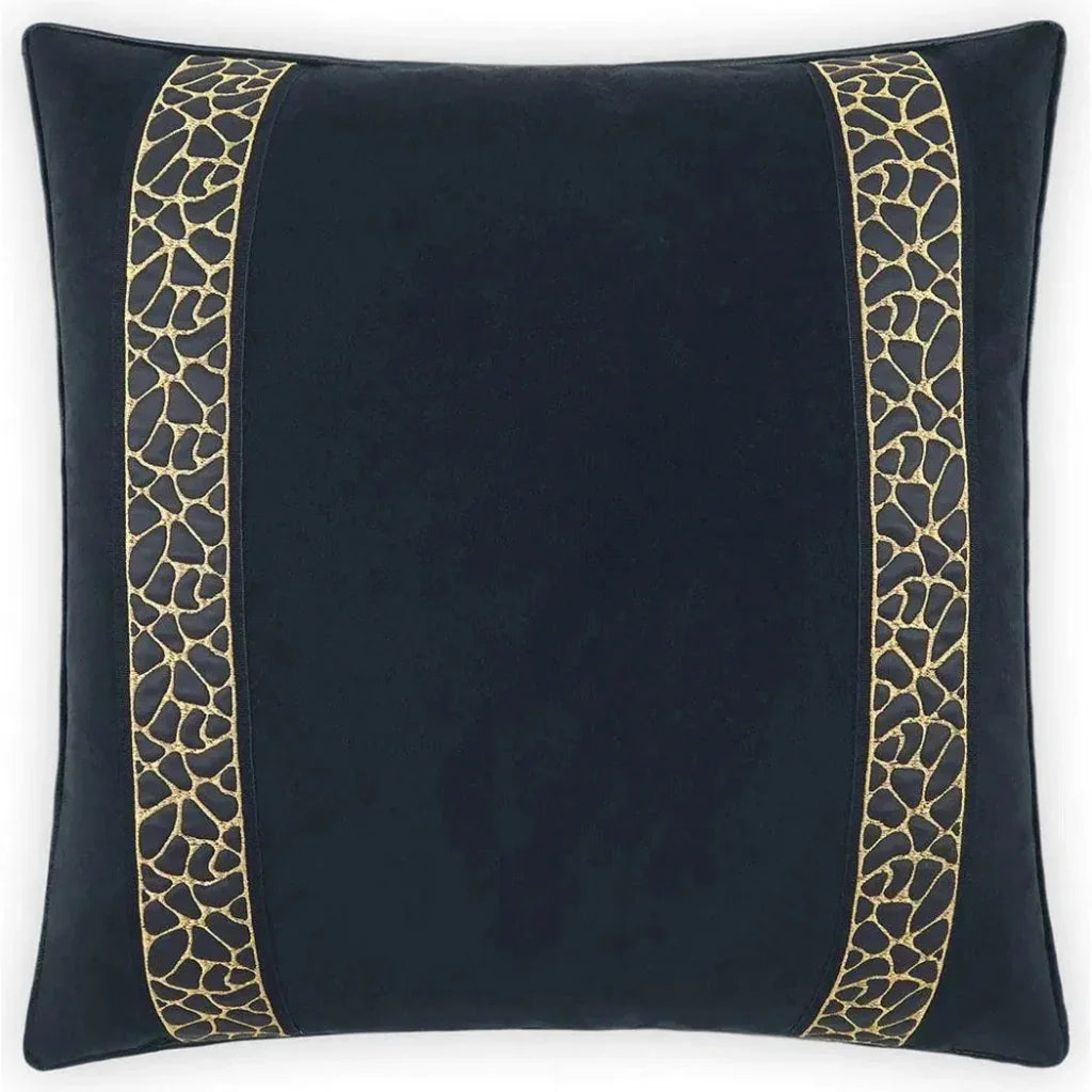 Sloane Black Throw Pillow With Insert