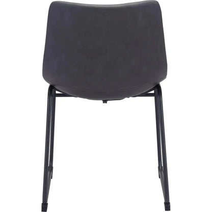 Smart Faux Leather Armelss Dining Chair 2PC