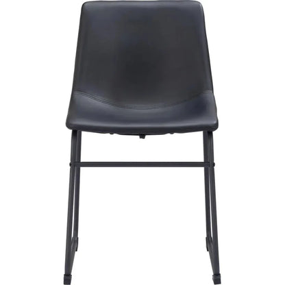 Smart Faux Leather Armelss Dining Chair 2PC