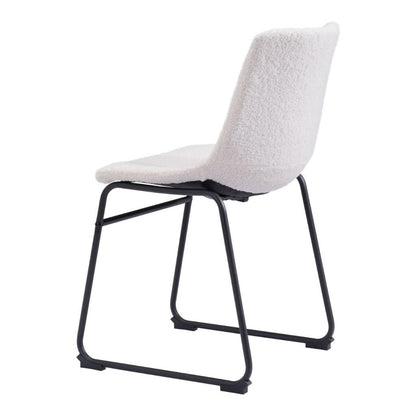 Smart Faux Leather Armelss Dining Chair 2PC