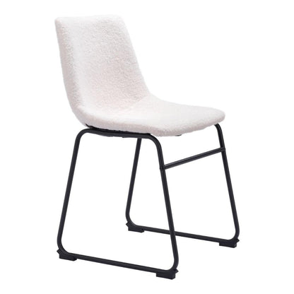 Smart Faux Leather Armelss Dining Chair 2PC