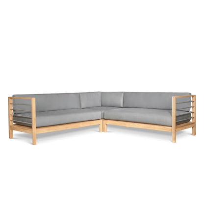 SoHo Patio Sectional Deep Sofa Set with Sunbrella 7PC