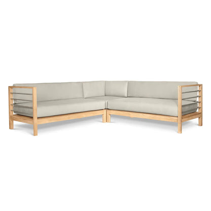 SoHo Patio Sectional Deep Sofa Set with Sunbrella 7PC