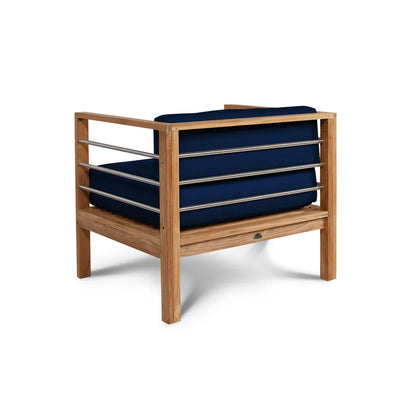SoHo Teak Outdoor Club Chair with Sunbrella Cushion