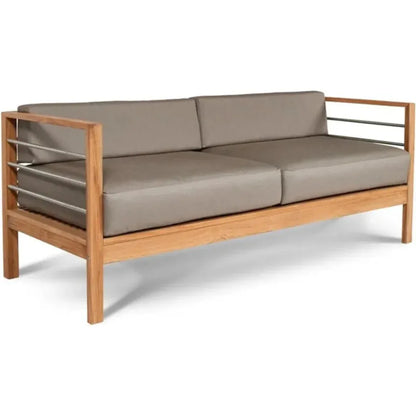 SoHo Three Person Patio Sofa with Sunbrella Cushions