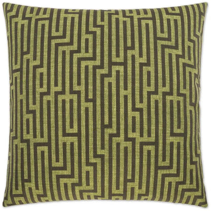 Soho Green Throw Pillow With Insert