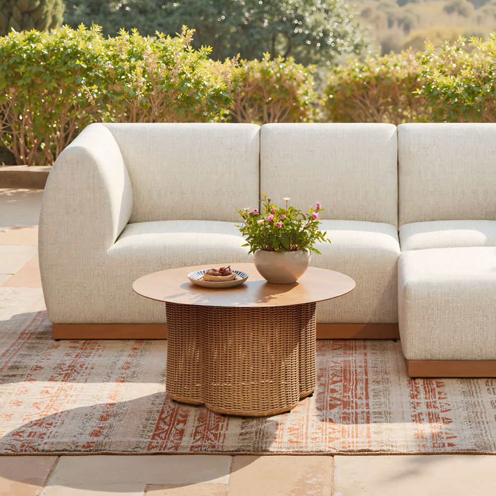 Soka Aluminum Round Outdoor Coffee Table