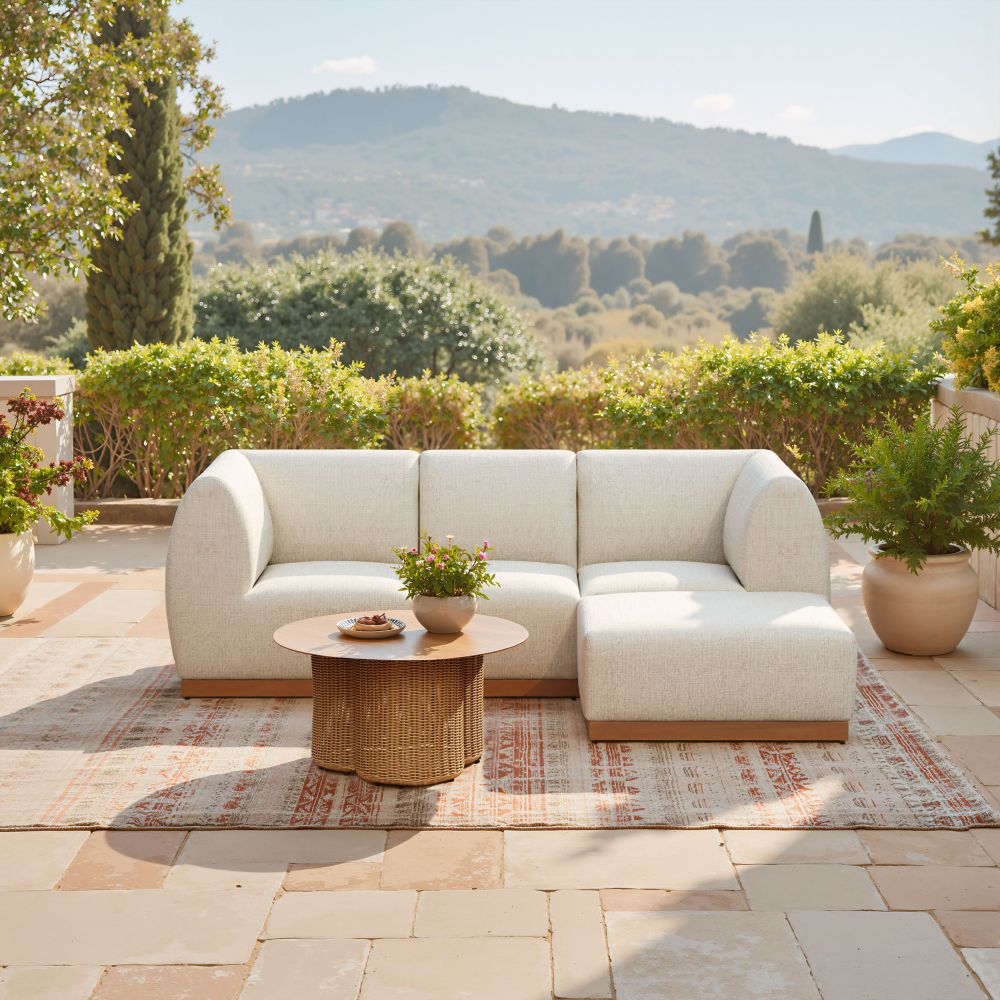 Soka Aluminum Round Outdoor Coffee Table