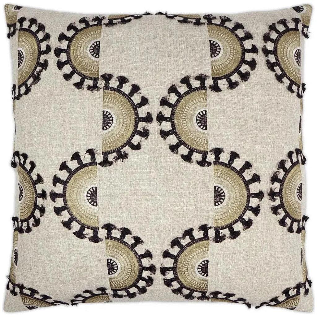 Solara Desert Tan Black Large Throw Pillow Insert