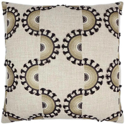 Solara Desert Tan Black Large Throw Pillow Insert