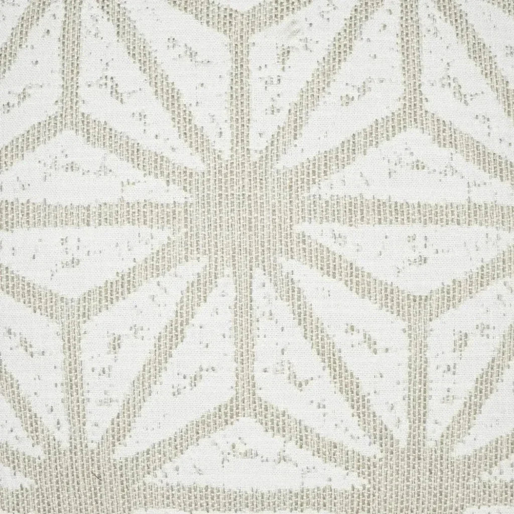 Solazzo Linen Geometrical White Large Throw Pillow