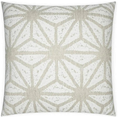 Solazzo Linen Geometrical White Large Throw Pillow