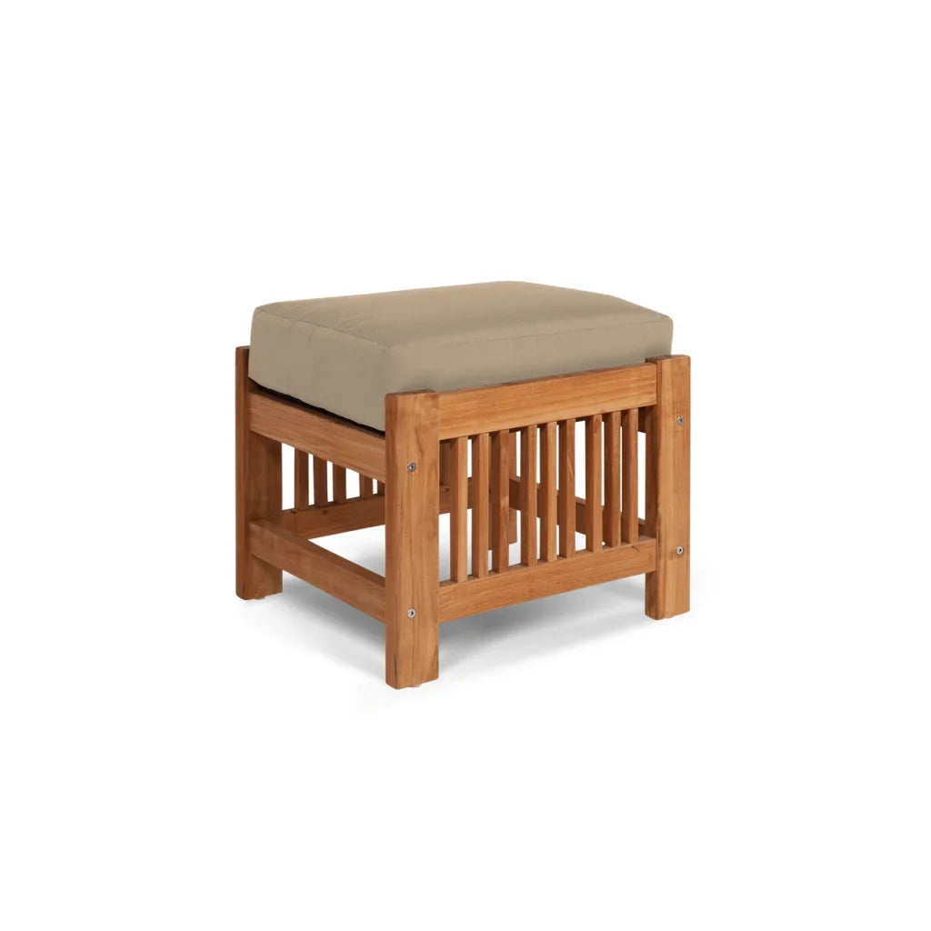 Soleil Teak Patio Lounge Set with Sunbrella Cushion 2PC