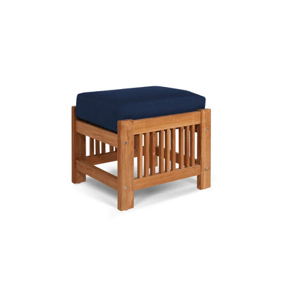 Soleil Teak Patio Lounge Set with Sunbrella Cushion 2PC
