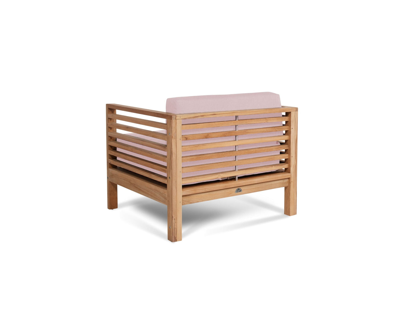 Soleil Teak Patio Lounge Set with Sunbrella Cushion 2PC