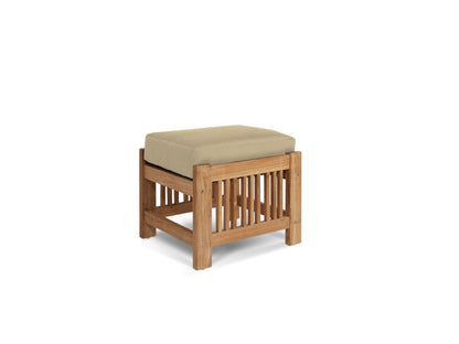 Soleil Teak Patio Lounge Set with Sunbrella Cushion 2PC