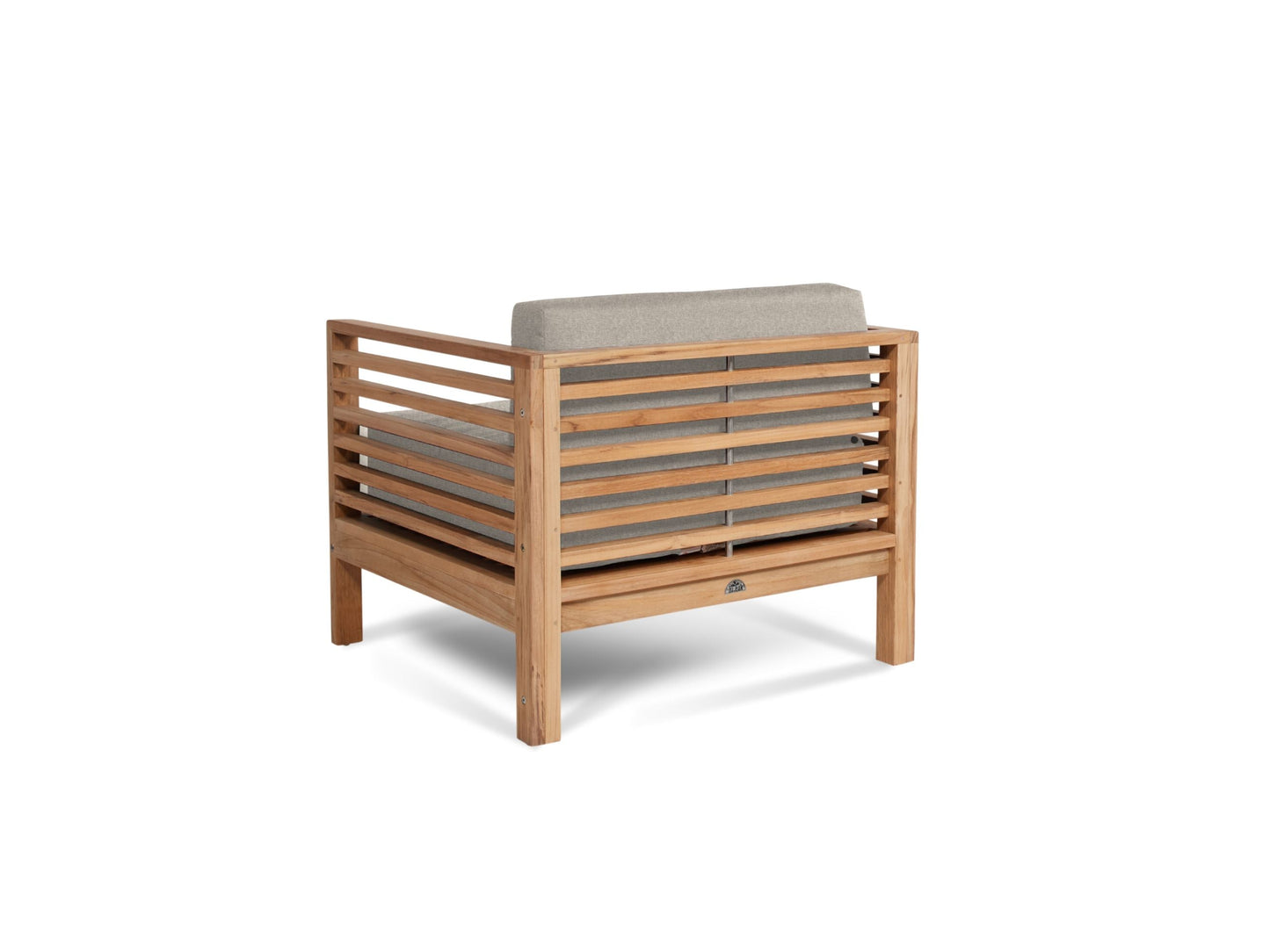 Soleil Teak Patio Lounge Set with Sunbrella Cushion 2PC