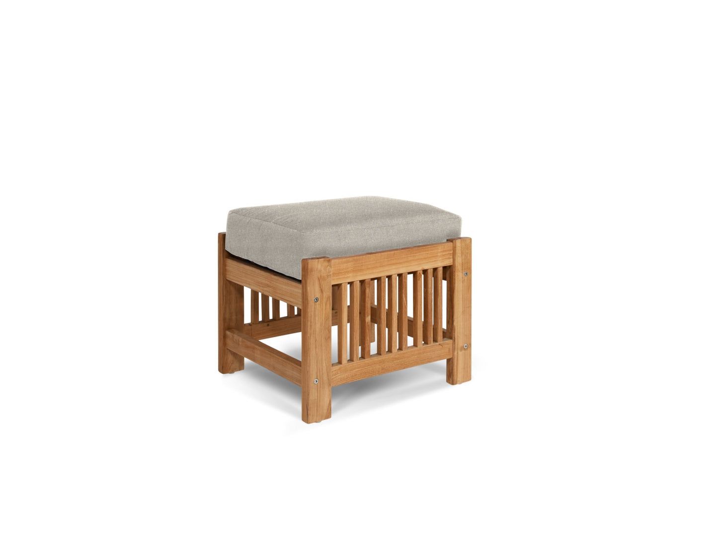 Soleil Teak Patio Lounge Set with Sunbrella Cushion 2PC