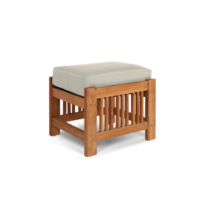 Soleil Teak Patio Lounge Set with Sunbrella Cushion 2PC