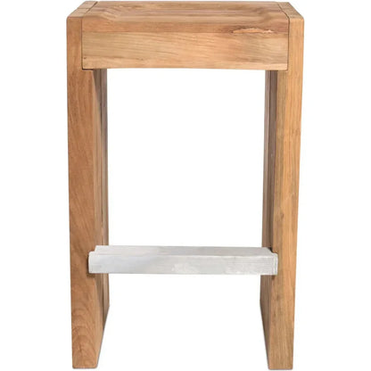Solo Bar Stool Set of Two -Brown Outdoor Bar Stools