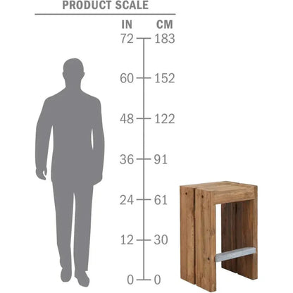 Solo Bar Stool Set of Two -Brown Outdoor Bar Stools