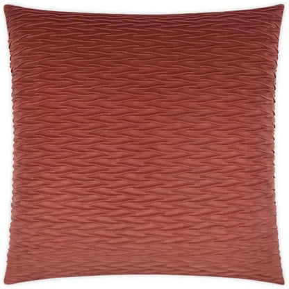 Sophia Terracotta Solid Copper Large Throw Pillow