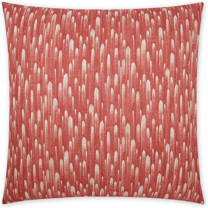 Space Coral Abstract Red Large Throw Pillow Insert