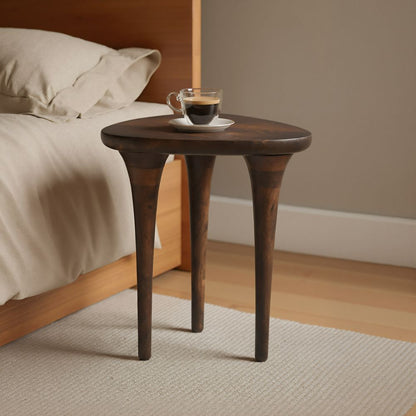 Spiker Solid Wooden Side Table