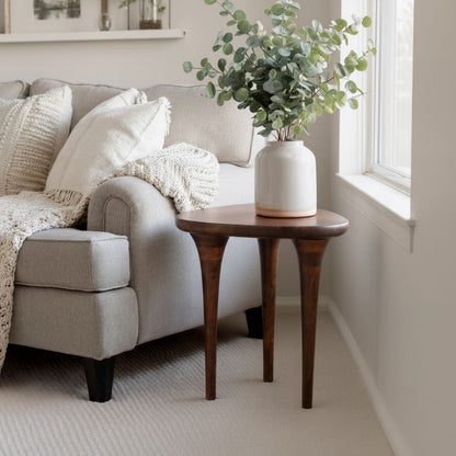 Spiker Solid Wooden Side Table