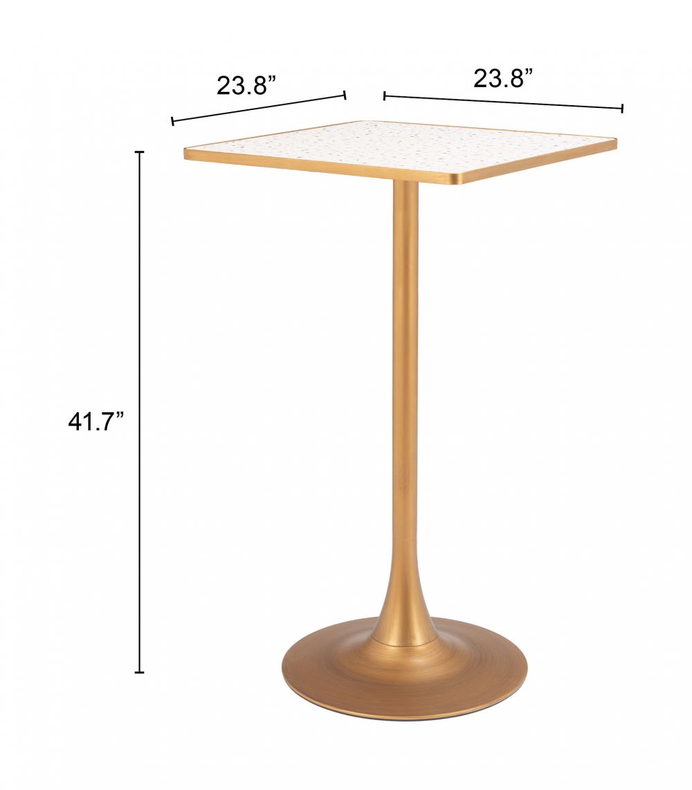 Spot Wood Top Square Bar Table
