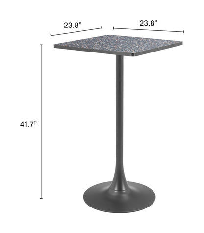 Spot Wood Top Square Bar Table