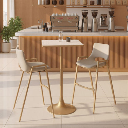 Spot Wood Top Square Bar Table