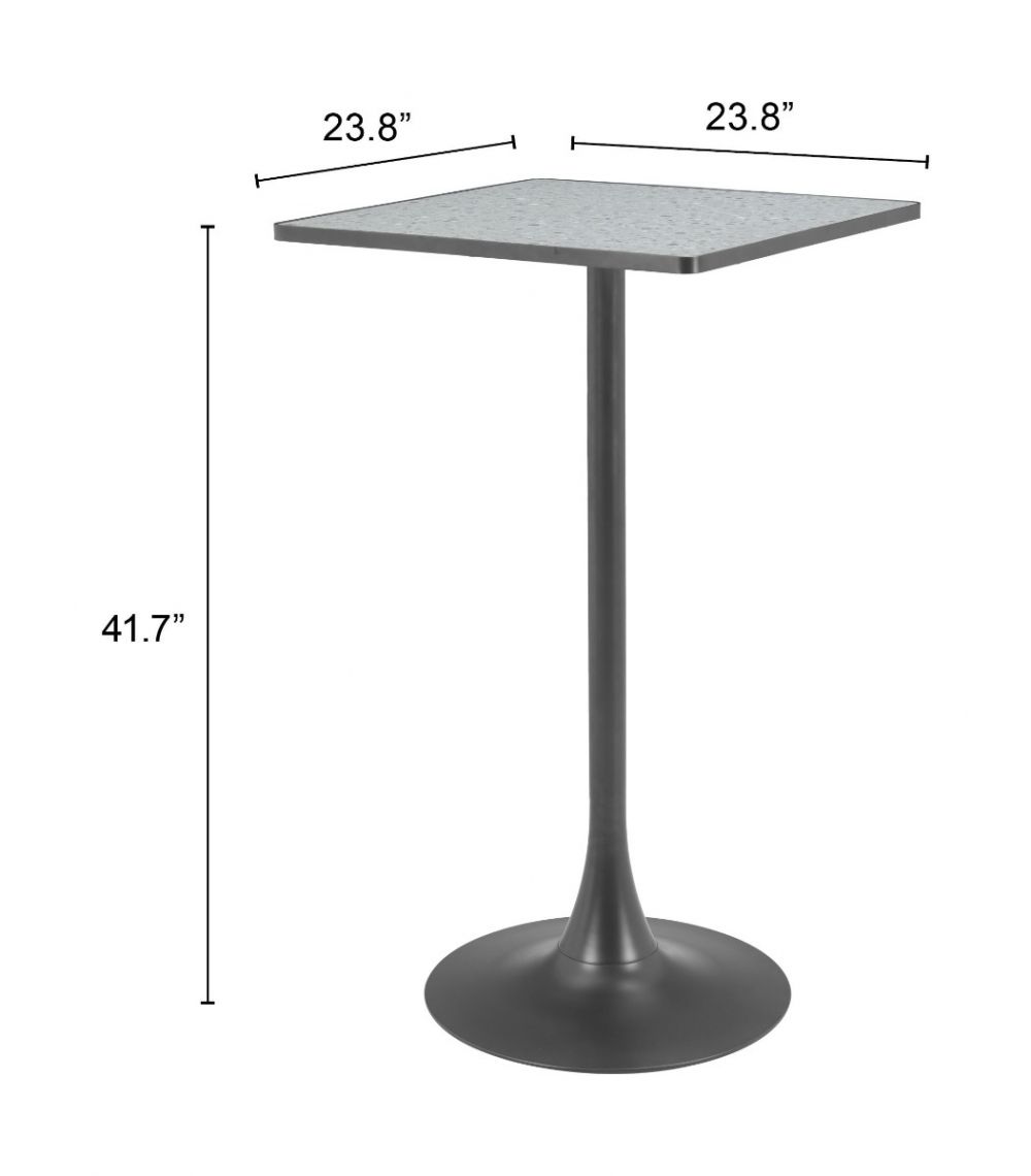 Spot Wood Top Square Bar Table