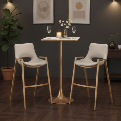 Spot Wood Top Square Bar Table